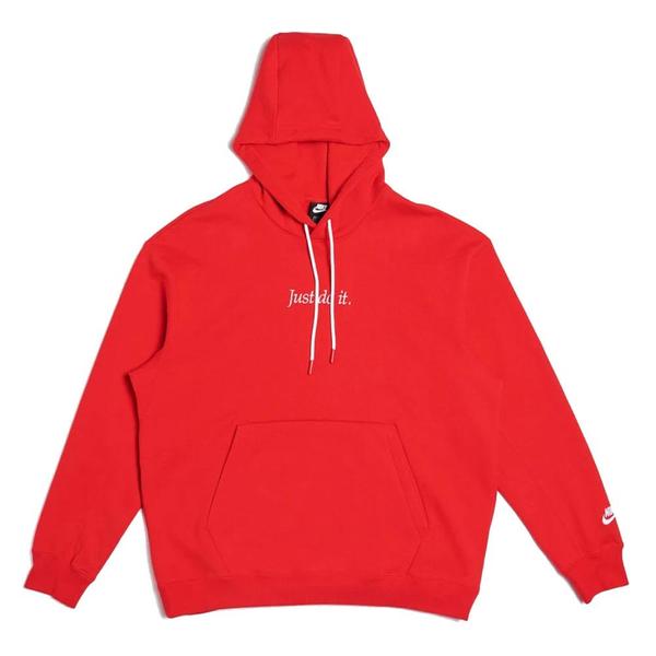 red nike hoodie just do it