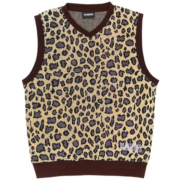 トップス Supreme Leopard Knit Vest Supreme Leopard Vest (SS16)