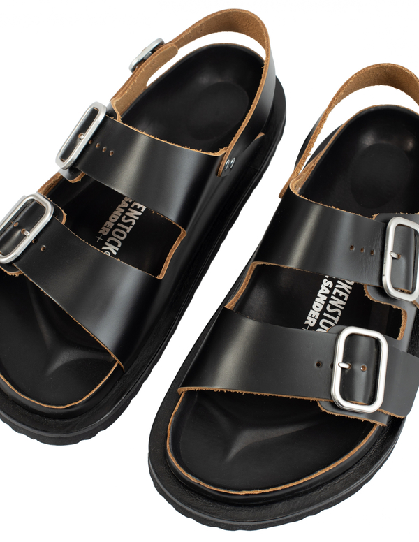 Jil Sander Birkenstock leather sandals - black | Garmentory
