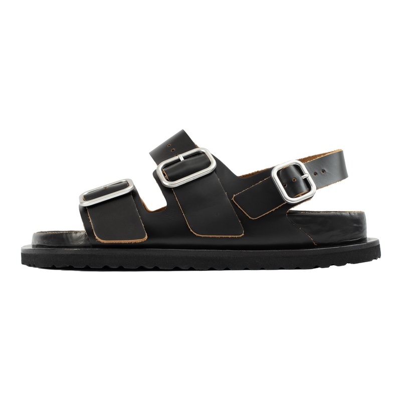 Jil Sander Birkenstock leather sandals - black | Garmentory