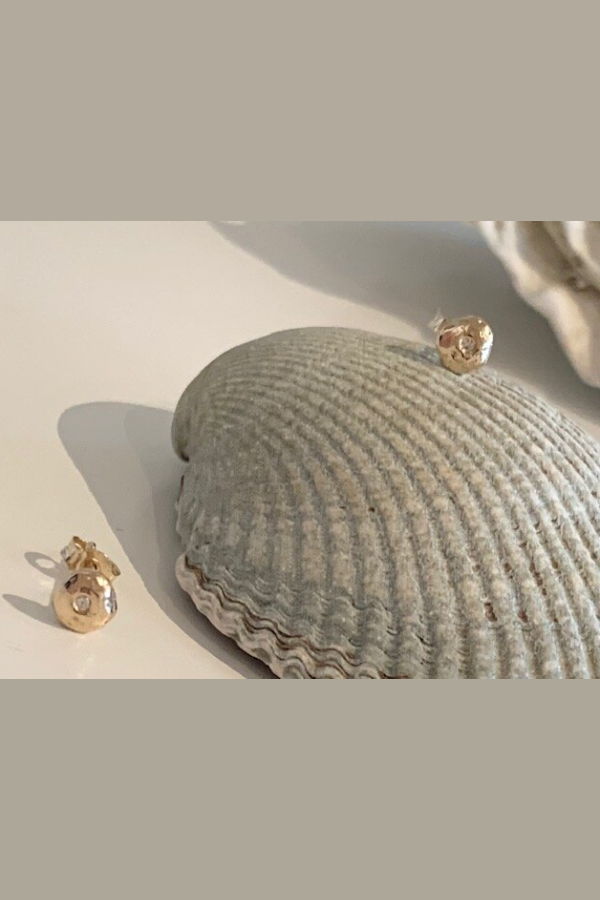 14k gold NEVE STUD EARRINGS - Gold