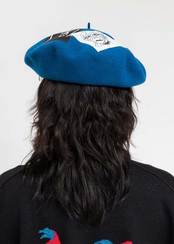 KIDILL × CA4LA Big Beret - Blue | Garmentory