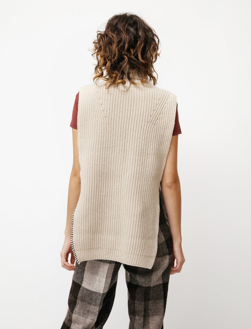 Y's by Yohji Yamamoto Ladder Stitch Knit Dickie - Off White Y's by Yohji Yamamoto Ladder Stitch Knit Dickie - Off White