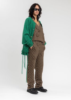 Doublet Monogram JQ Knit Pants - Beige 購入サイト doublet Mongram jq knit vest ベスト