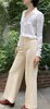 Vintage Hermès Wool Pants - Cream - Thumbnail 9
