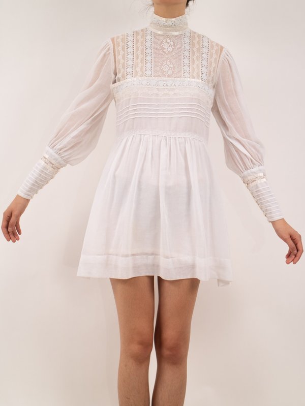 gunne sax mini dress 70s gunne sax cream mini dress