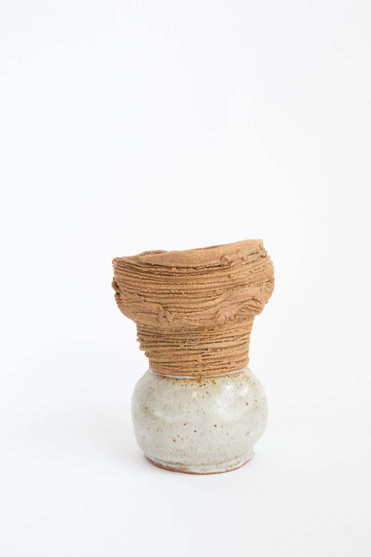 John Lawrence Ceramics 5 Ceramic Vase natural/white Garmentory