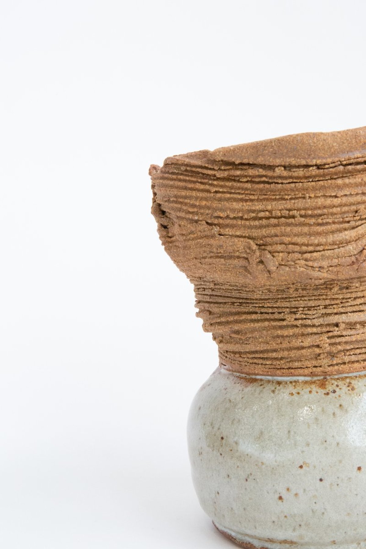 John Lawrence Ceramics 5 Ceramic Vase natural/white Garmentory