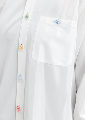 Doublet Recycle Pet Bottle Shirt - White | Garmentory
