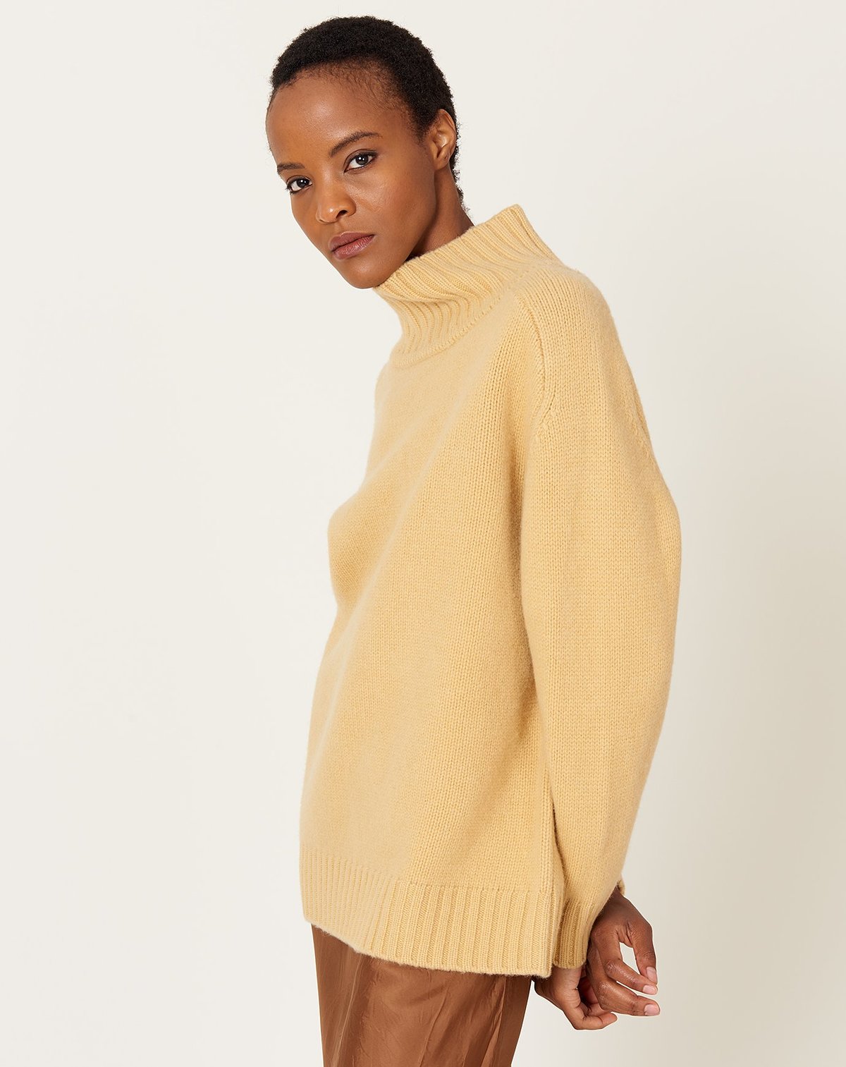 Demy Lee Mandy Turtleneck Sweater Banana Garmentory