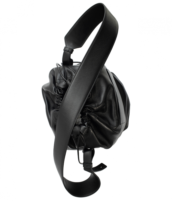Jil Sander Drawstring Shoulder Medium Bag - Black | Garmentory