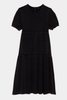 R13 Shredded Relaxed Midi Dress - Black - Thumbnail 4