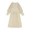 Kids Tambere Cora Kid's Dress - Beige Flowers - Thumbnail 3