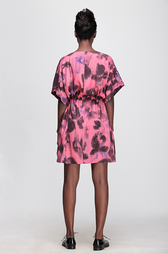 Osei-Duro Toss Kimono in Lava Osei-Duro Toss Kimono in Lava