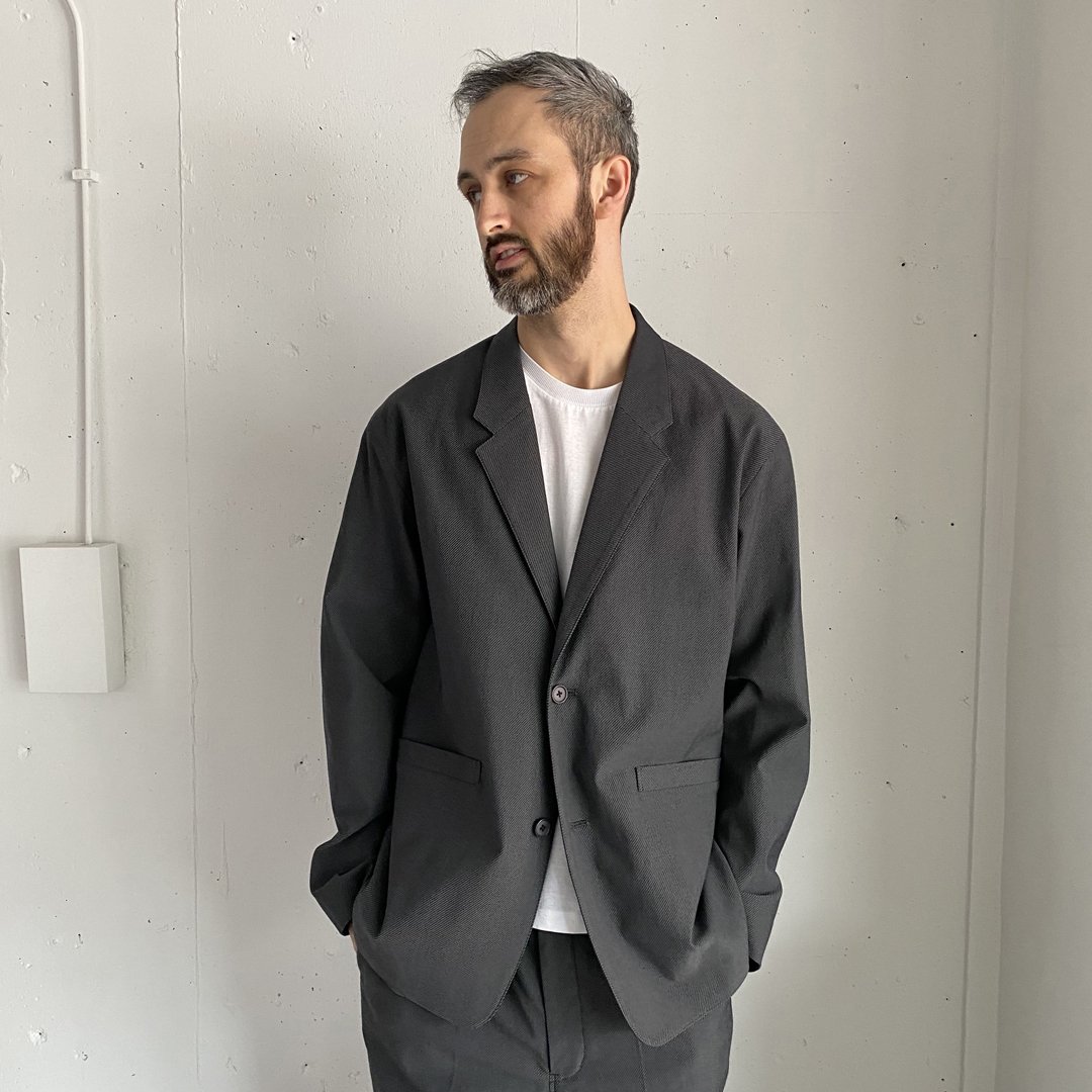 Still By Hand W/N Relaxed 2B Jacket - Grey | Garmentory