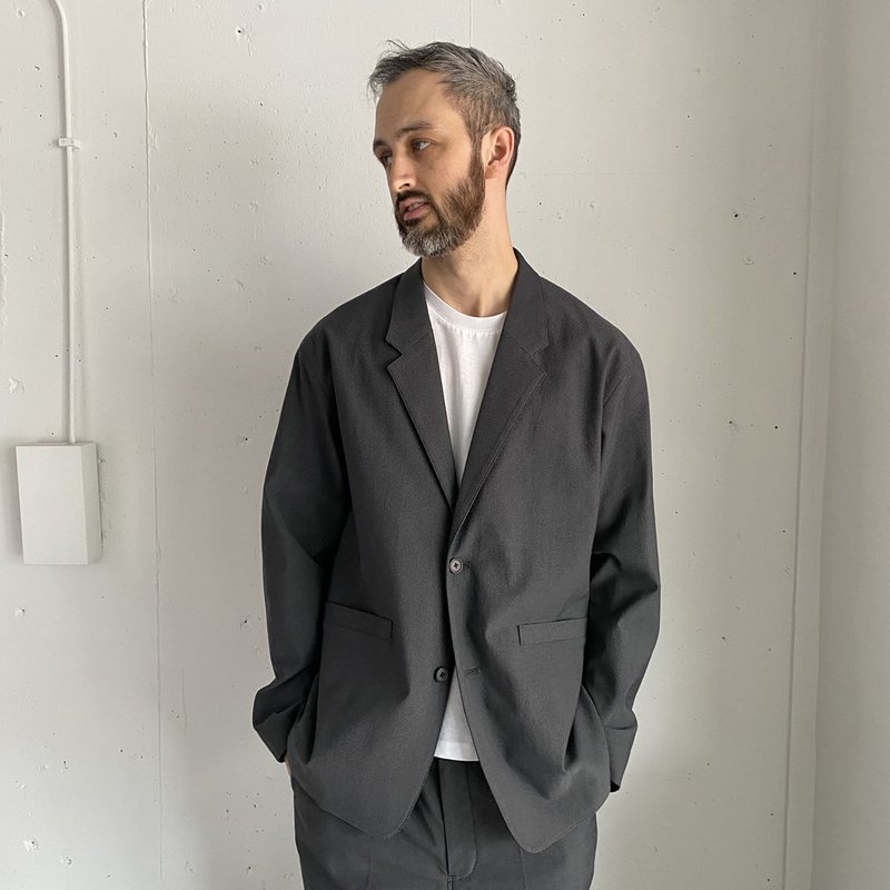 25SS STILL BY HAND　Garment-dye 2B jacket Garment Dye 2B Jacket in Ink Black
