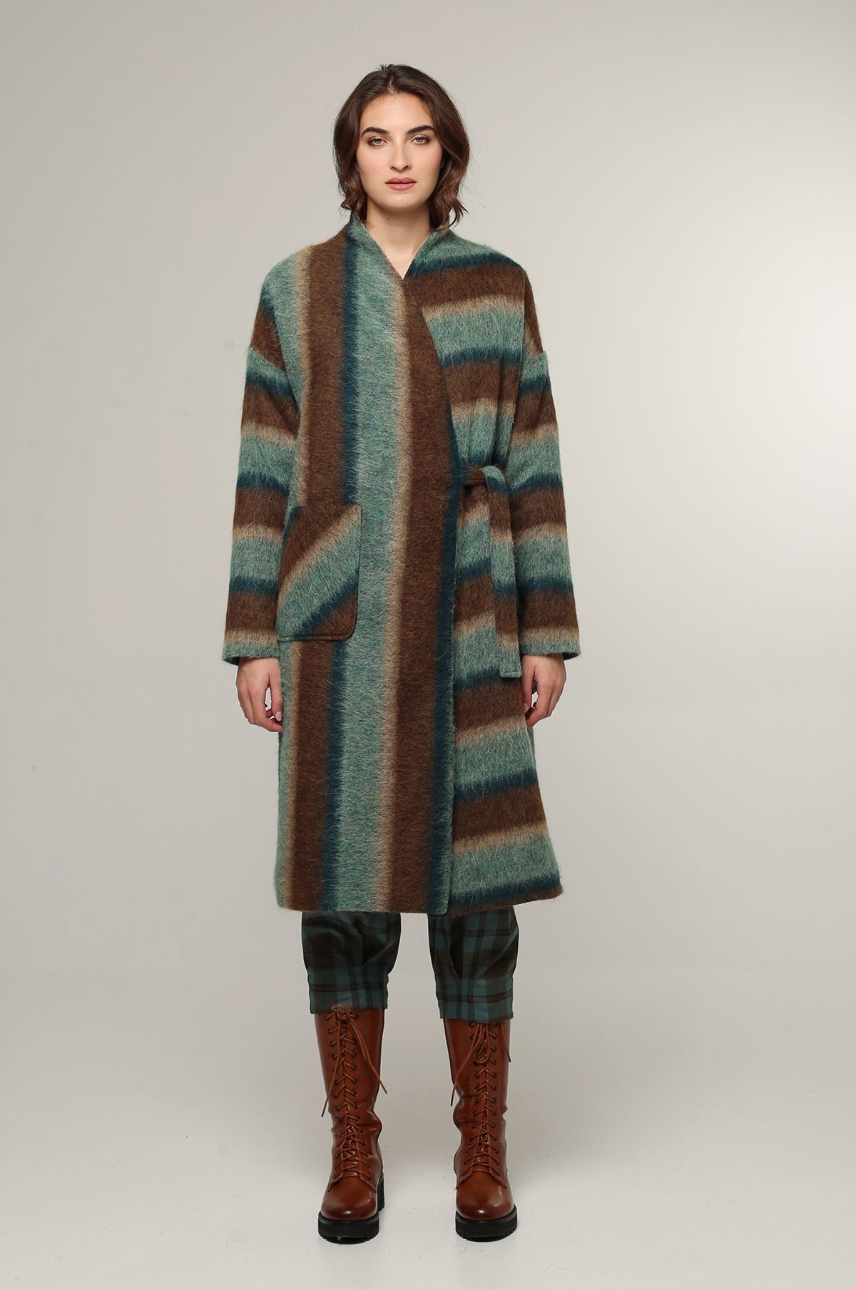 Ozai N Ku Knee Length Wool Coat Garmentory