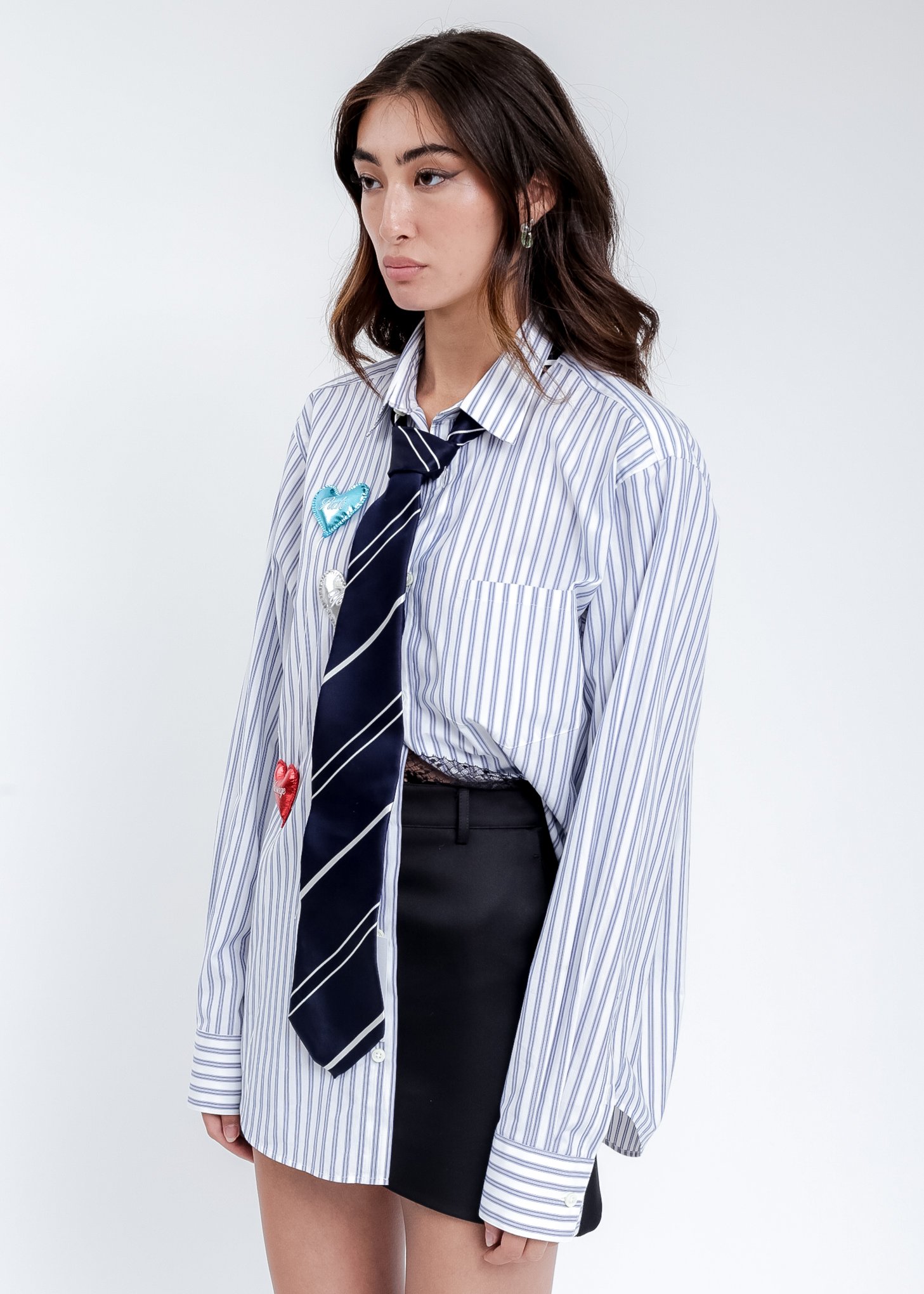 doublet【SHAPE MEMORY STRIPE NECKTIE】 doublet【SHAPE MEMORY STRIPE NECKTIE】（Doublet Shape Memory