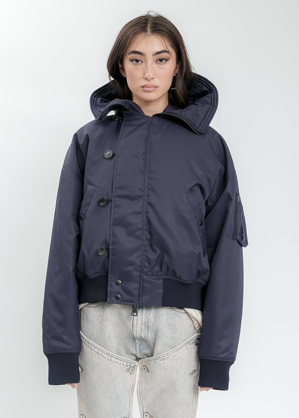 Y/project Split Bomber Jacket - Navy | Garmentory