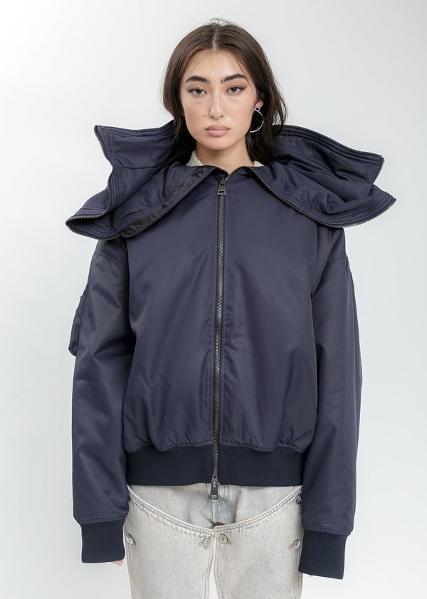 Y/project Split Bomber Jacket - Navy | Garmentory