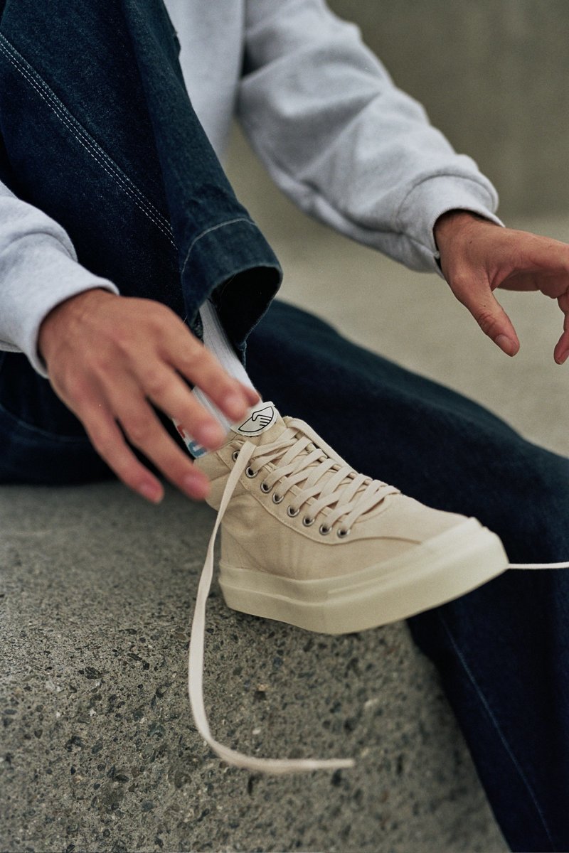 Stepney Workers Club Varden Canvas sneakers - Raw Ecru