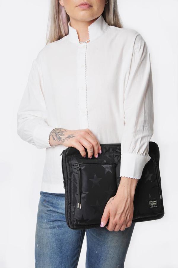 美品ポーター　PORTER / FLAG DOCUMENT CASE Porter Flag Document Case - Black | Garmentory
