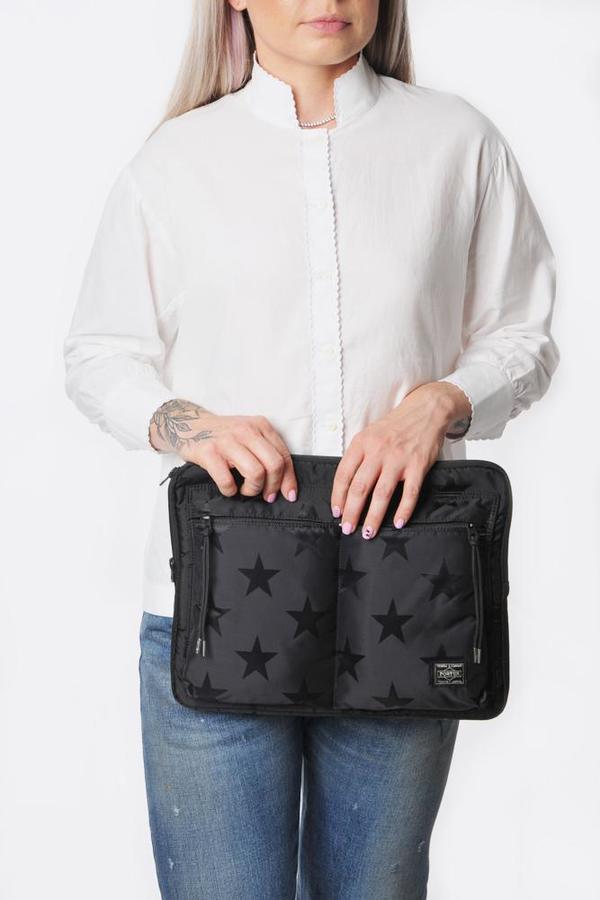Porter Flag Document Case - Black | Garmentory