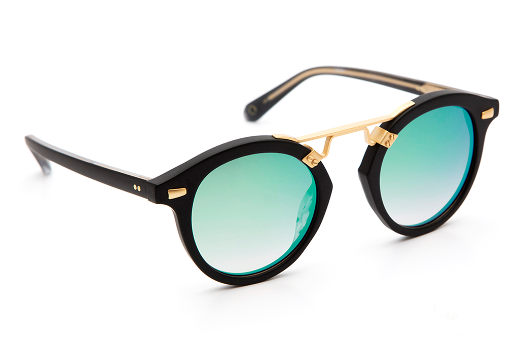 Krewe du Optic St. Louis II Sunglasses in Matte Black  display picture 2