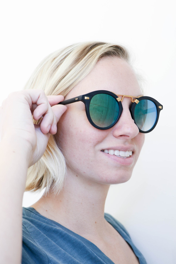Krewe du Optic St. Louis II Sunglasses in Matte Black  display picture 1