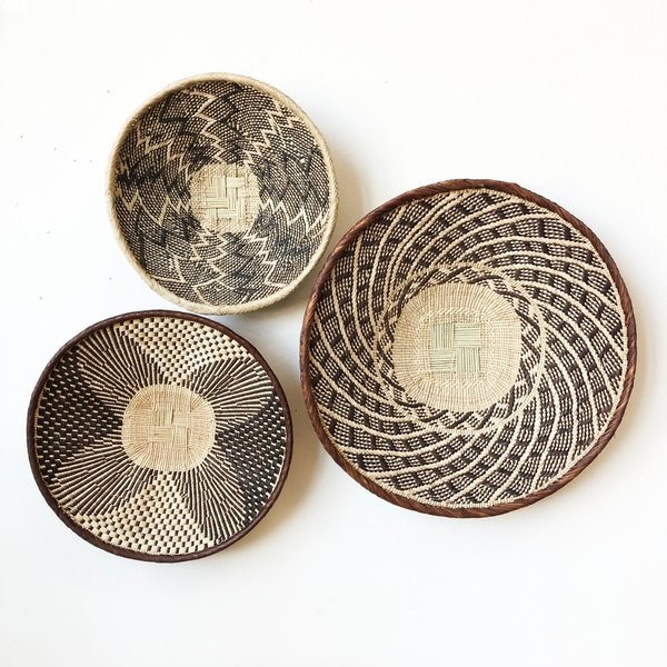Amsha Binga Baskets - Brown/Beige Amsha Binga Baskets - Brown/Beige