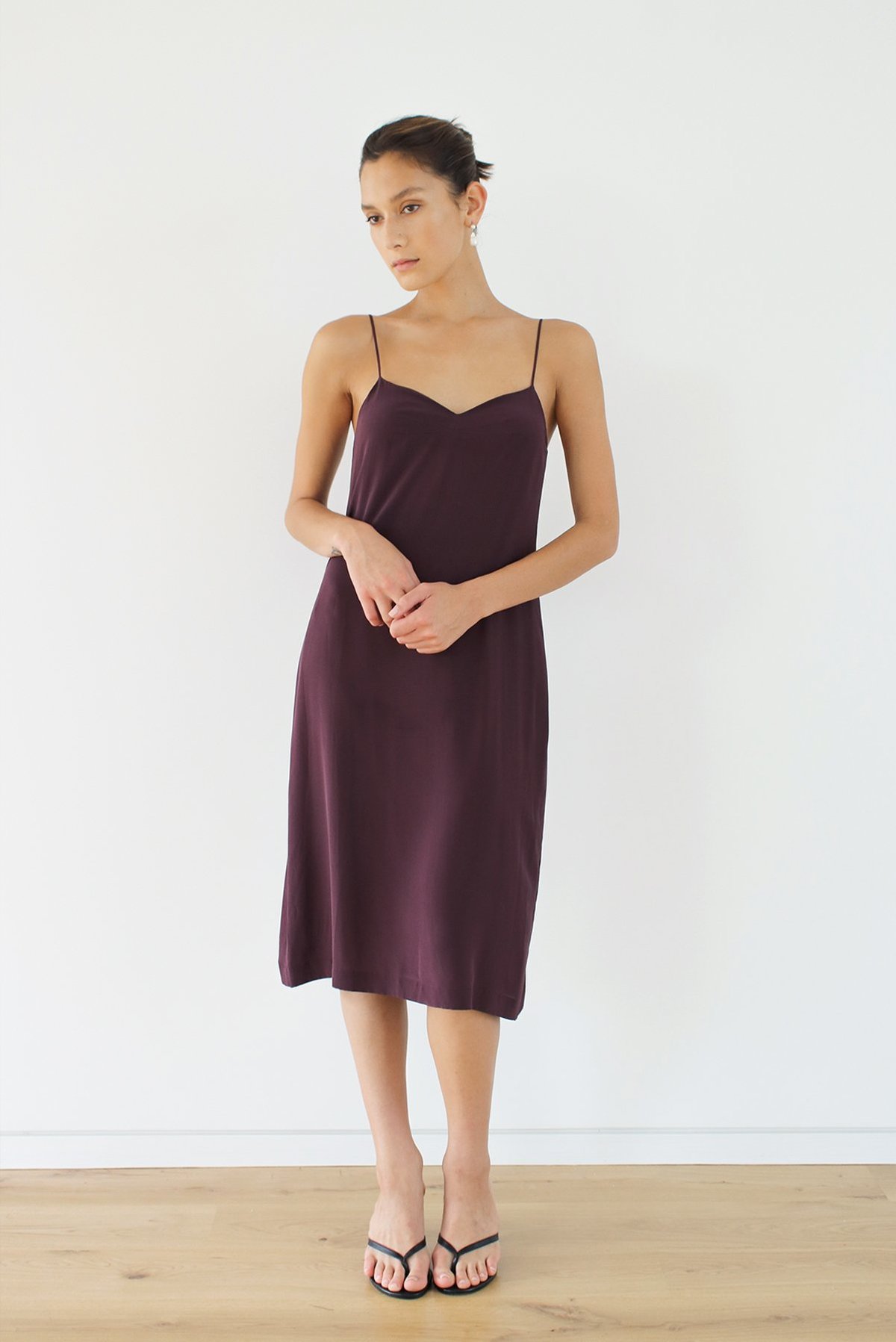 LOCLAIRE Nudi Slip - Aubergine - Image 1 of 5