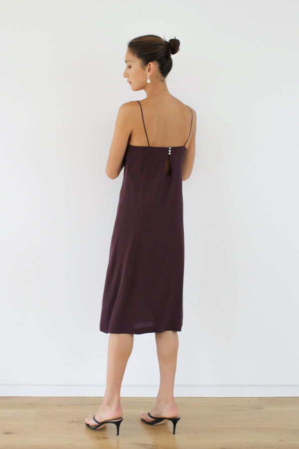 LOCLAIRE Nudi Slip - Aubergine