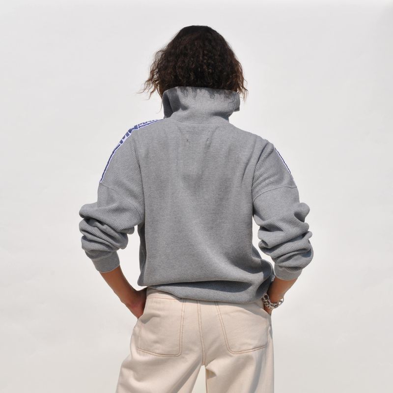 MARTINE ROSE ZIP TRACK TOP サイズ：S Martine Rose Ribbed Zip Track Top - Gray | Garmentory