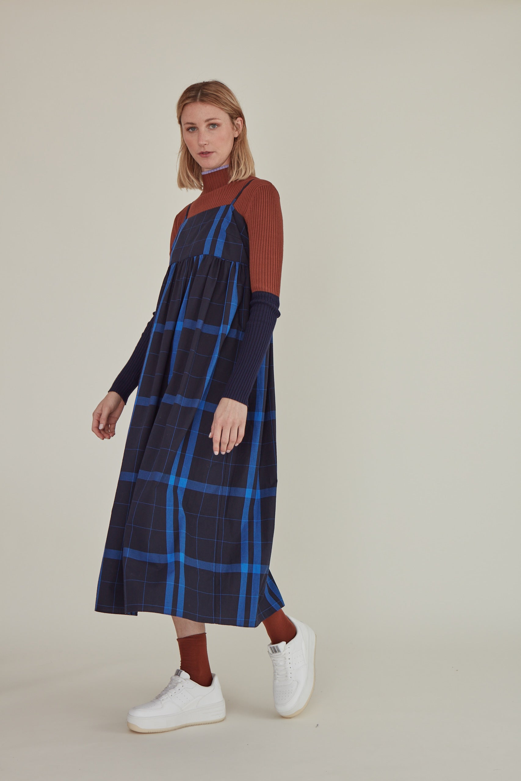 plaid tank dress