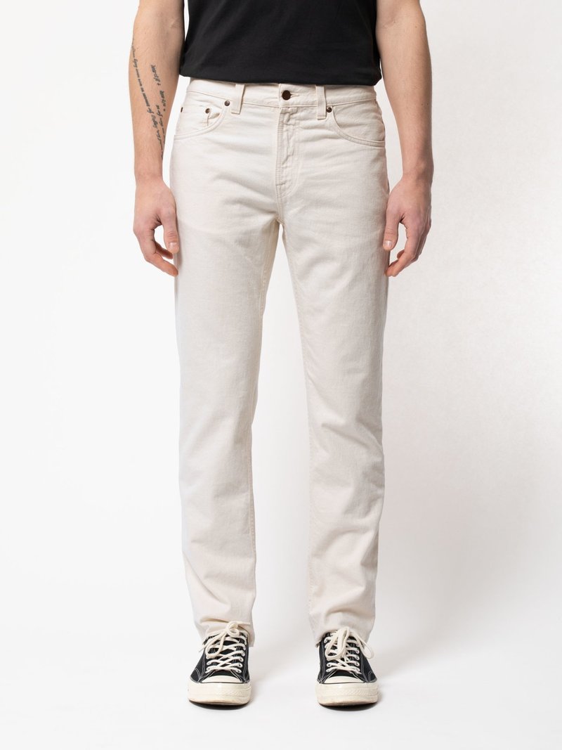 Nudie Jeans Gritty Jackson Jeans - Dusty White | Garmentory