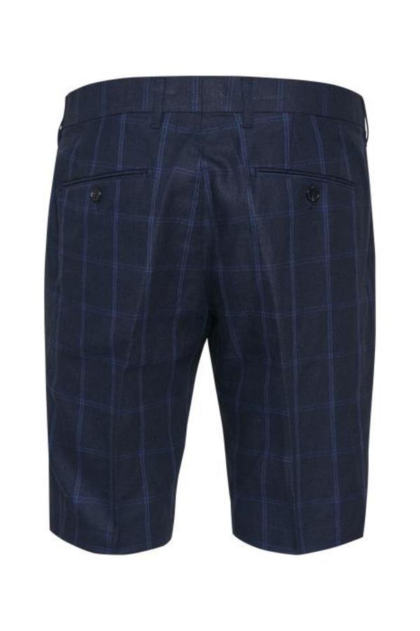 MATINIQUE Las Linen Check Short - Dark Navy MATINIQUE Las Linen Check Short - Dark Navy