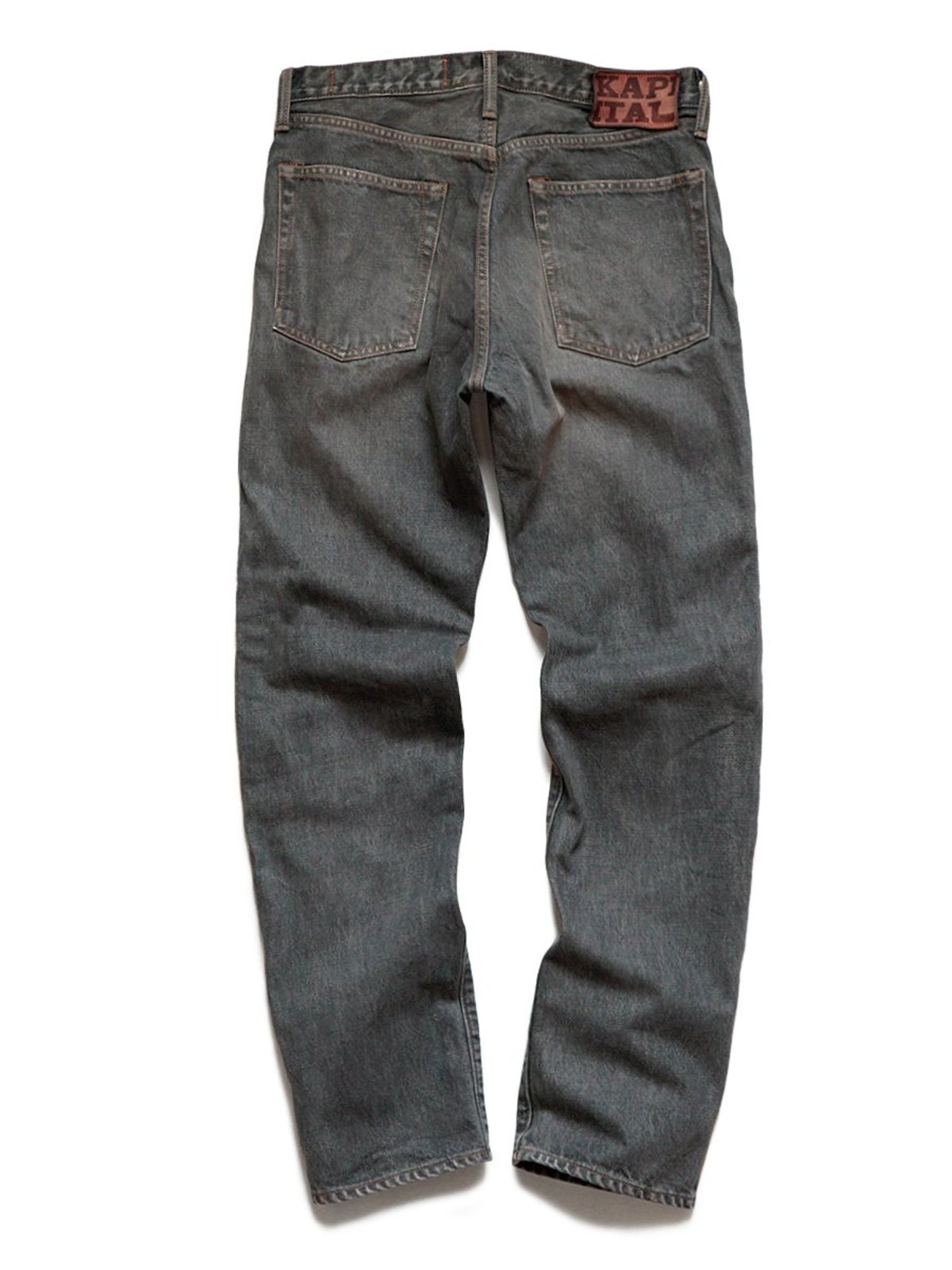 Kapital 14oz BLACK Denim 5P MONKEY CISCO STUDS pants - Black - Image 3 of 9