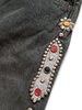 Kapital 14oz BLACK Denim 5P MONKEY CISCO STUDS pants - Black - Thumbnail 6
