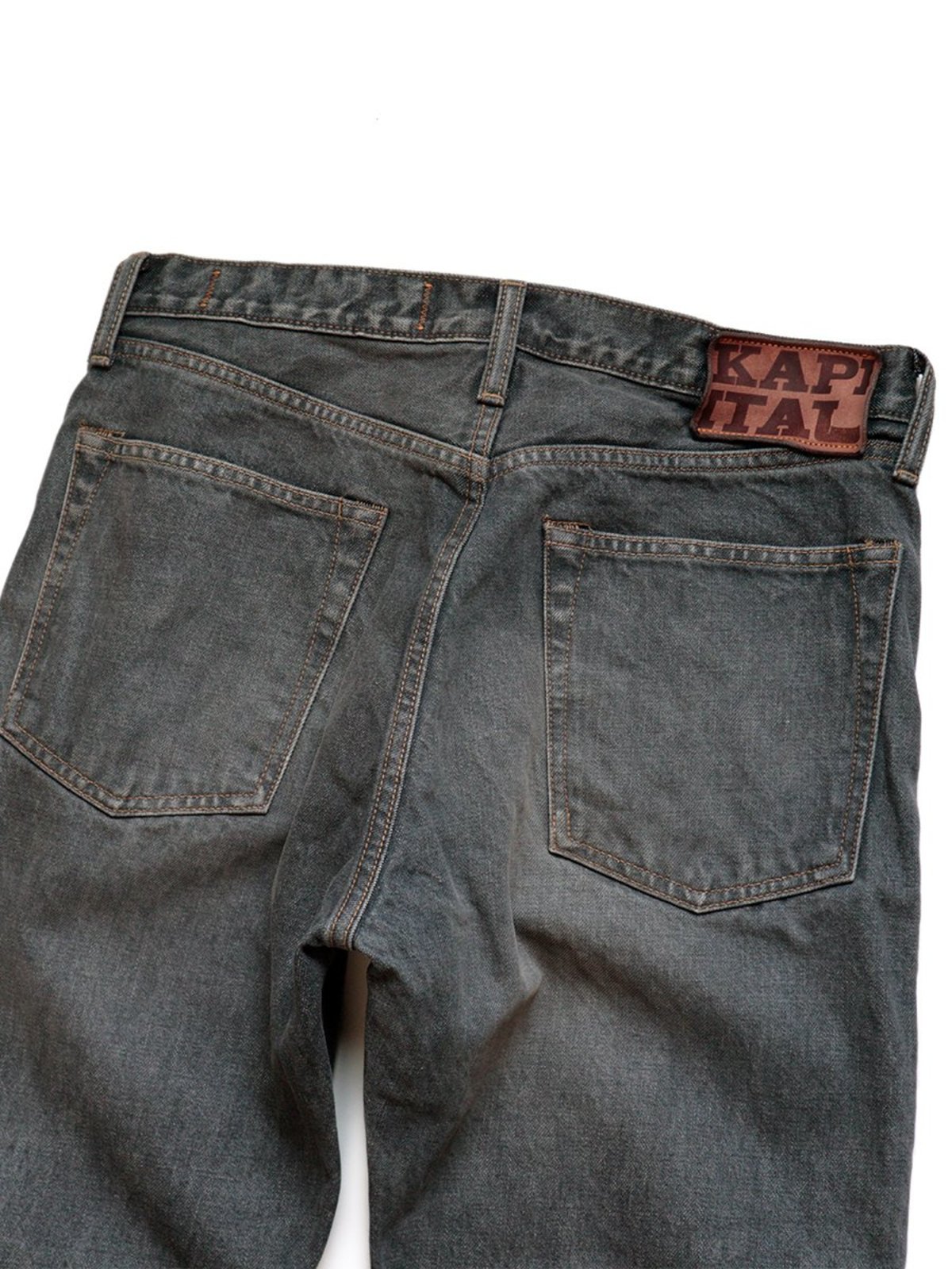 Kapital 14oz BLACK Denim 5P MONKEY CISCO STUDS pants - Black - Image 9 of 9