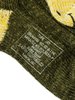 Kapital 56 Yarns MA-1 HEEL SMILE Socks - Khaki - Thumbnail 3