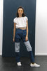 Carleen Two-Tone Jeans - Dark Blue - Thumbnail 4