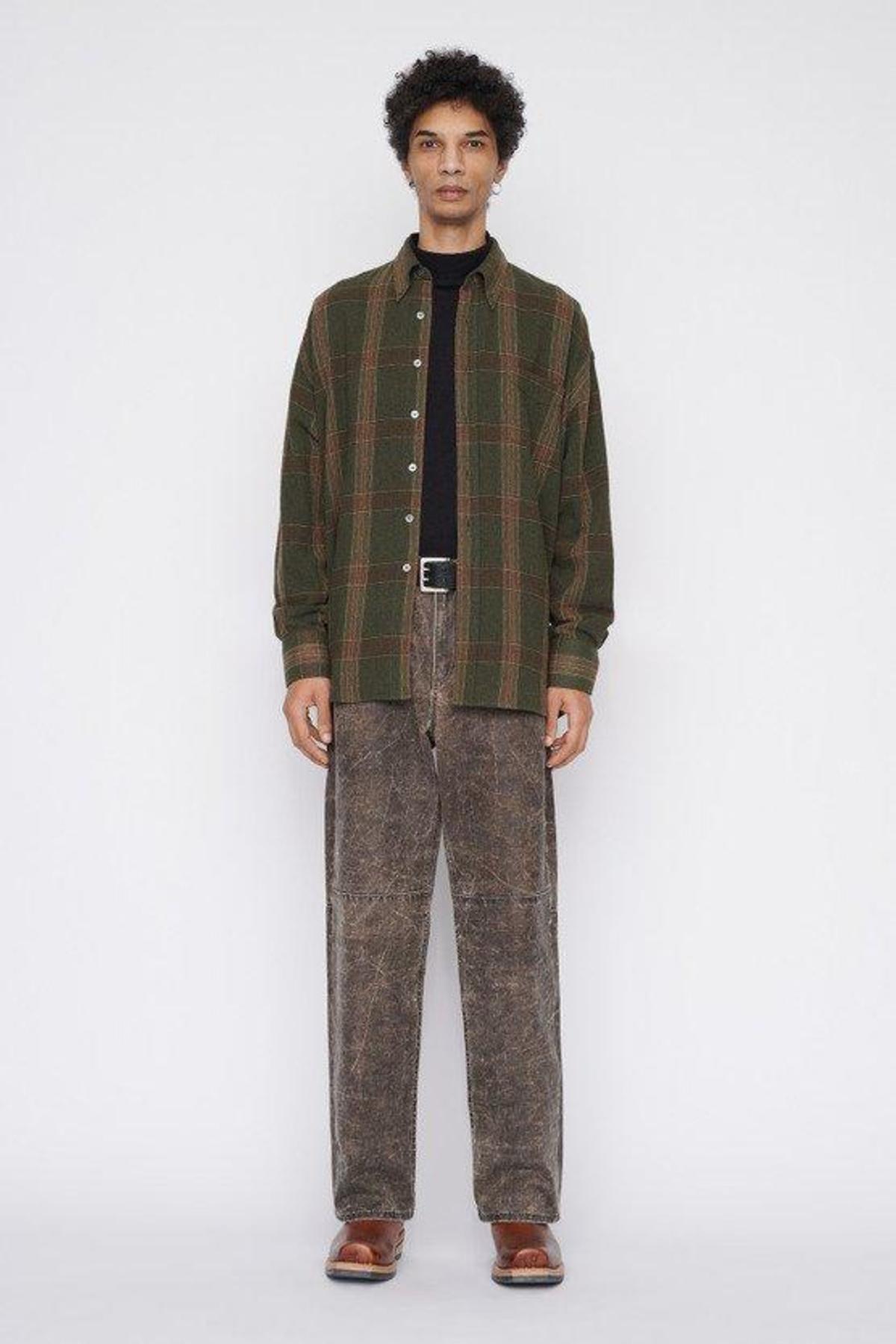 Our Legacy Borrowed BD Shirt - Green Columbia Check | Garmentory