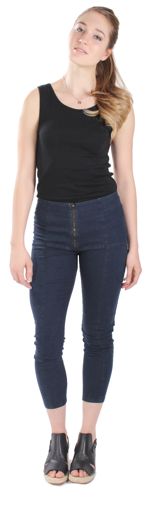 Prairie Underground A/L Denim Girdle Capri in Denim Prairie Underground A/L Denim Girdle Capri in Denim