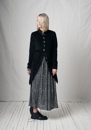Pal Offner Corduroy Button Down Penguin Coat - Black Pal Offner Corduroy Button Down Penguin Coat - Black