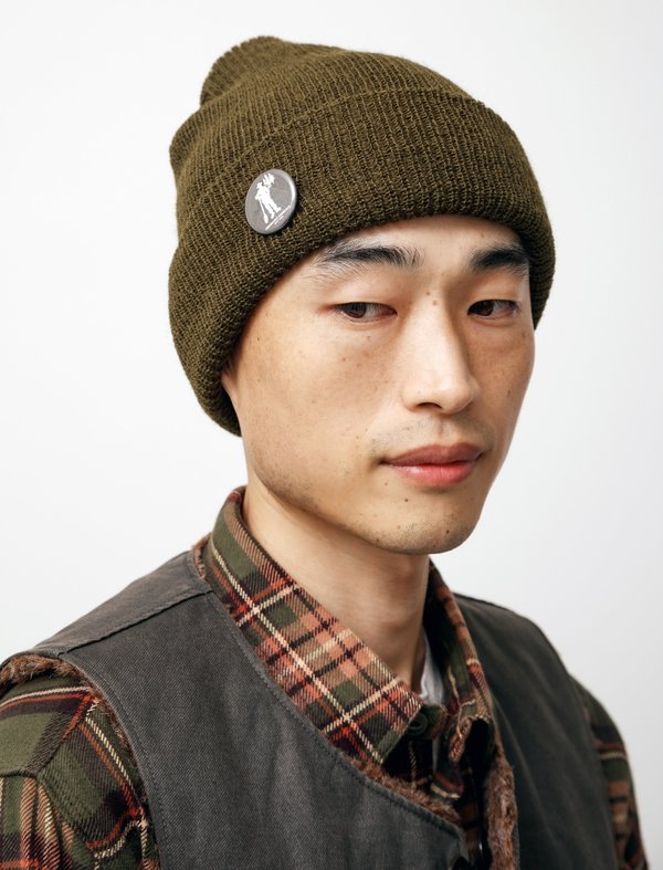 Engineered Garments Wool Watch Cap - Olive Engineered Garments Wool Watch Cap - Olive