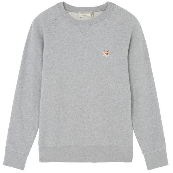 Fox Head Patch Classic Sweatshirt 'Grey Melange' Fox Head Patch Classic Sweatshirt 'Grey Melange'