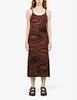 House of Sunny Hockney Dress - Chocolate - Thumbnail 3
