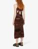 House of Sunny Hockney Dress - Chocolate - Thumbnail 5