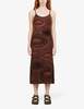 House of Sunny Hockney Dress - Chocolate - Thumbnail 6