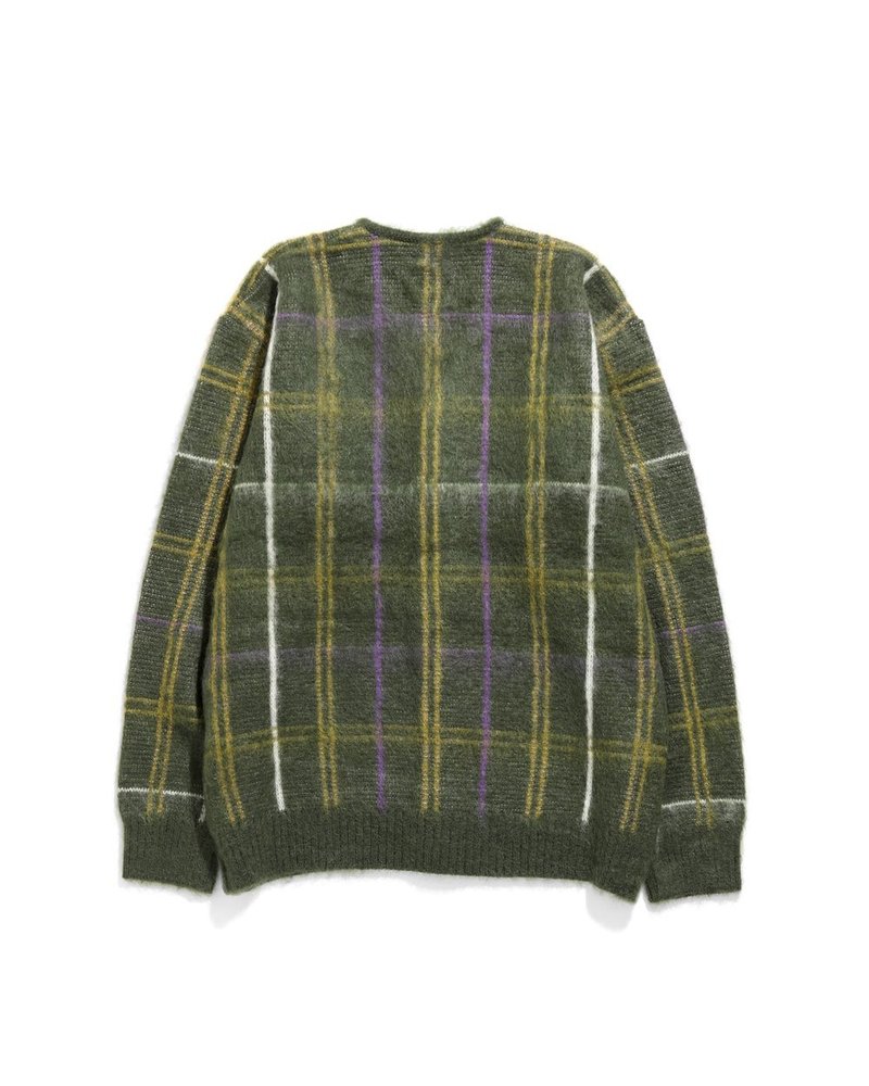 Needles Mohair Cardigan - Windowpane/Olive | Garmentory Needles Mohair Cardigan - Windowpane/Olive | Garmentory